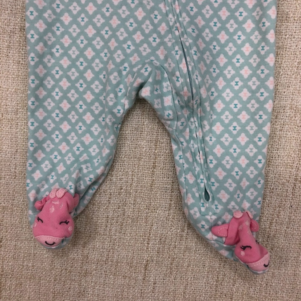 Carter's Little Sister Footed Pajama 3M - Picture 3 of 6